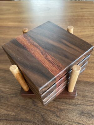 Drink Coasters (Walnut/Bubinga)